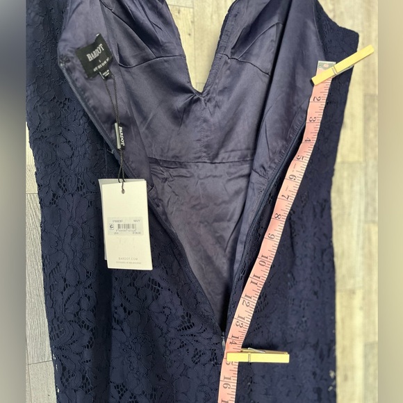 Bardot Womens Plunging Midi Semi-Formal Cocktail and Party Dress BHFO 0754 SZ L - Picture 8 of 11